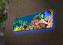 Wallity Lienzo Decorativo Iluminado con LEDs 30x90 cm Multicolor